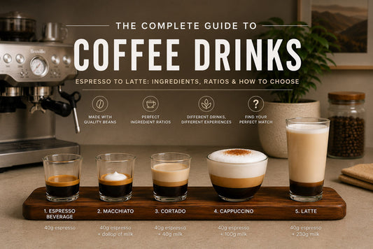 Espresso Drinks Explained: Cappuccino vs Latte vs Flat White vs Cortado